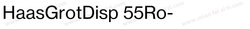 HaasGrotDisp 55Ro字体转换